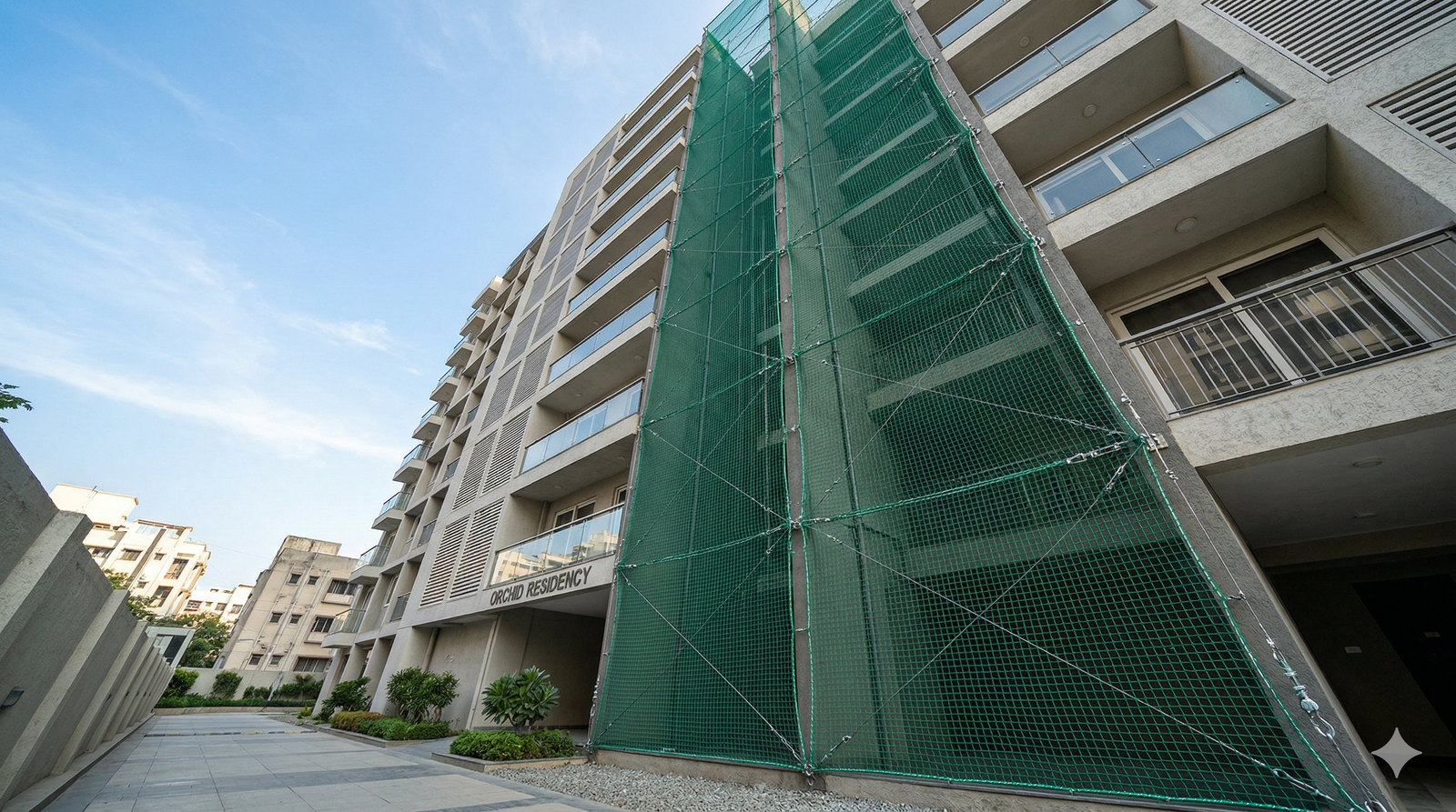 Duct Area Safety Nets detail
