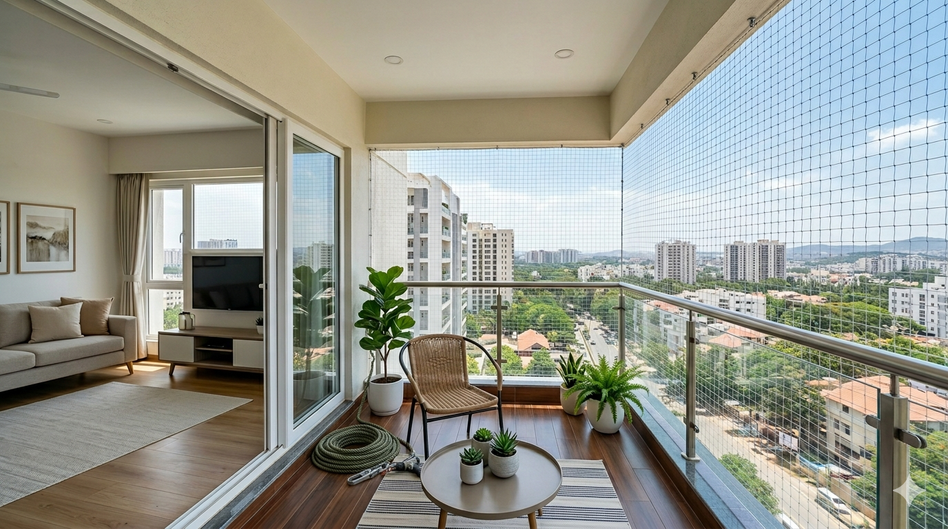 Window Safety Nets installation